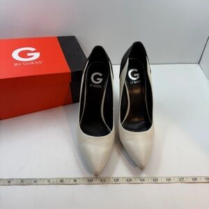 G by Guess Black and White Heels